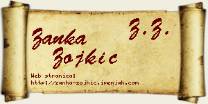 Žanka Zojkić vizit kartica